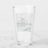 Windmolens in Nederland Glas (Achterkant)