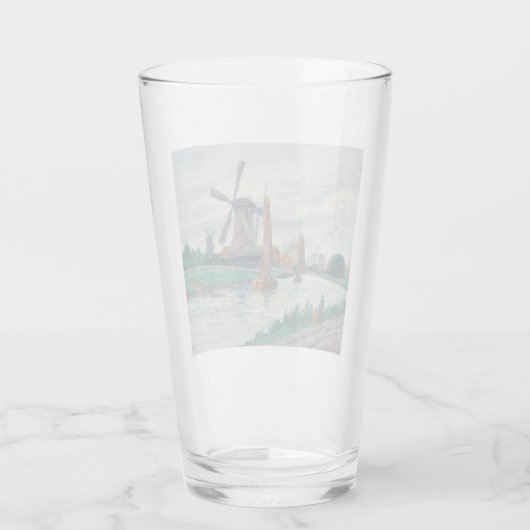 Windmolens in Nederland Glas (Achterkant)