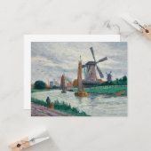 Windmolens in Nederland Kaart (Voorkant / Achterkant in situ)