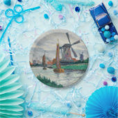 Windmolens in Nederland Papieren Bordje (Feest)