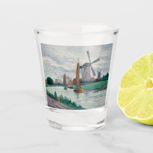 Windmolens in Nederland Shot Glas (Voorkant)