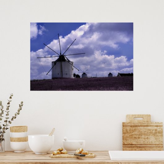 Windmolens in Portugal Poster (Keuken)