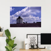 Windmolens in Portugal Poster (Thuiskantoor)