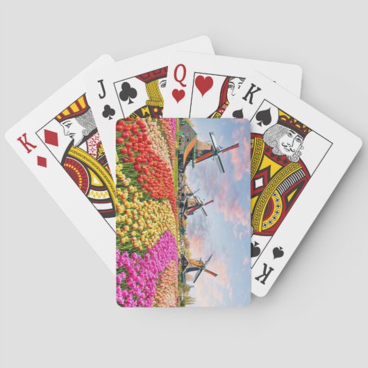Windmolens, Keukenhof, Nederland Pokerkaarten (Achterkant)