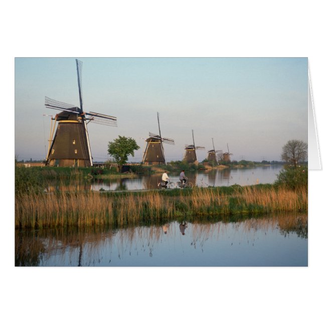 Windmolens, Kinderdijk, Nederland (Voorkant Horizontaal)