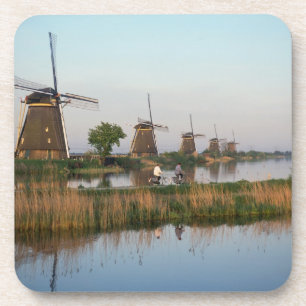 Windmolens, Kinderdijk, Nederland Bier Onderzetter