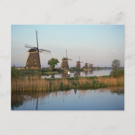 Windmolens, Kinderdijk, Nederland Briefkaart (Voorkant)