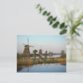 Windmolens, Kinderdijk, Nederland Briefkaart (Staand voorkant)
