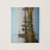 Windmolens, Kinderdijk, Nederland Legpuzzel (Verticaal)