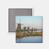 Windmolens, Kinderdijk, Nederland Magneet (Voorkant / Achterkant)