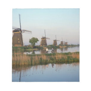 Windmolens, Kinderdijk, Nederland Notitieblok