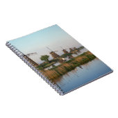 Windmolens, Kinderdijk, Nederland Notitieboek (Rechterzijde)