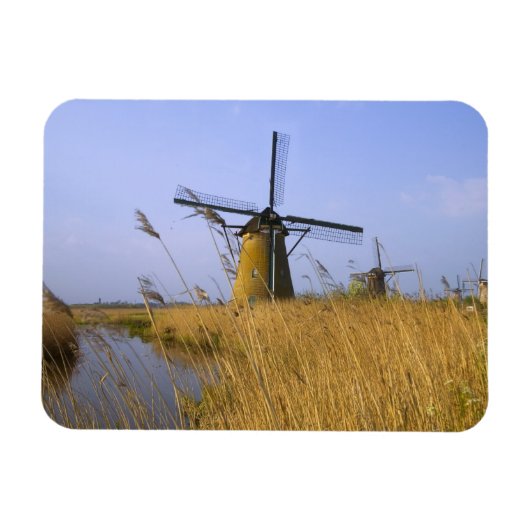 Windmolens langs het kanaal in Kinderdijk, 2 Magneet (Horizontaal)