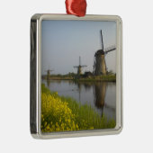 Windmolens langs het kanaal van Kinderdijk, Metalen Ornament (Rechts)
