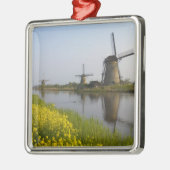 Windmolens langs het kanaal van Kinderdijk, Metalen Ornament (Links)