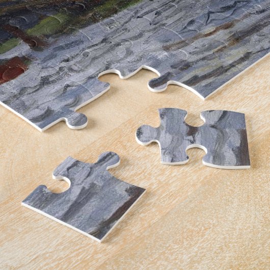 Windmolens nabij Zaandam Monet Fine Art Legpuzzel (Zijkant)