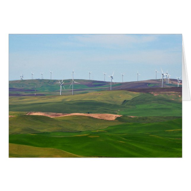 Windmolens op de heuvels van de Palouse van Stepto (Voorkant Horizontaal)