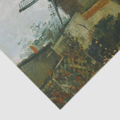 Windmolens op Montmartre door Vincent Van Gogh Tissuepapier (Detail)