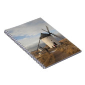 windmolens van de Antiek La Mancha, met bezoekers Notitieboek (Rechterzijde)