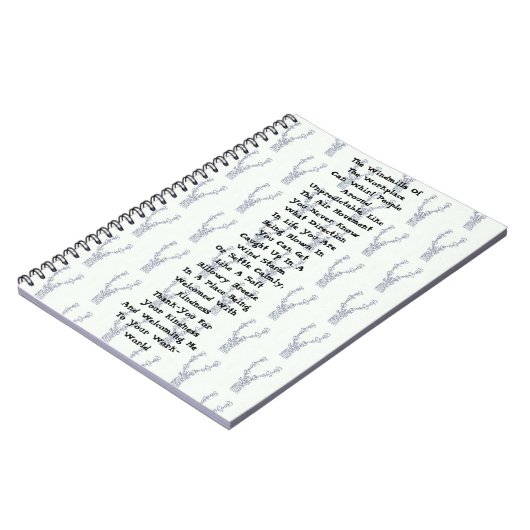 Windmolens van de werkplek notitieboek (Linkerzijde)