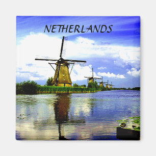 WINDMOLENS VAN KINDERDIJK, NEDERLAND MAGNEET