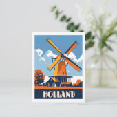 Windmolens van Nederland - A Vintage Travel Briefkaart (Staand voorkant)