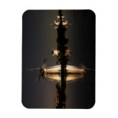 Windmolens verlicht bij nacht rechthoek magneet (Verticaal)
