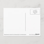 Windmolens verlicht bij nachtelijk zwart briefkaar briefkaart (Achterkant)