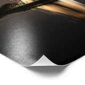 Windmolens verlicht bij nachtfoto's foto afdruk (Hoek)