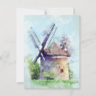 Windmolentekening Briefkaart