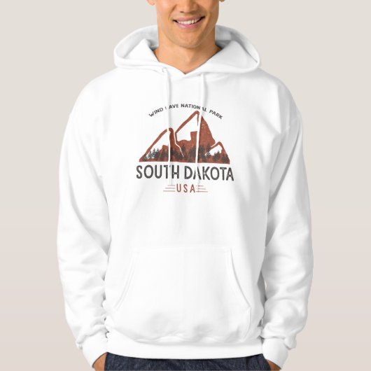  windmot Nationaal Park South Dakota Hoodie (Voorkant)