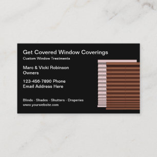 Window Blinds thema Calling Cards" Visitekaartje