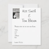 Window Cat New Home Announcement Card Aankondiging (Achterkant)