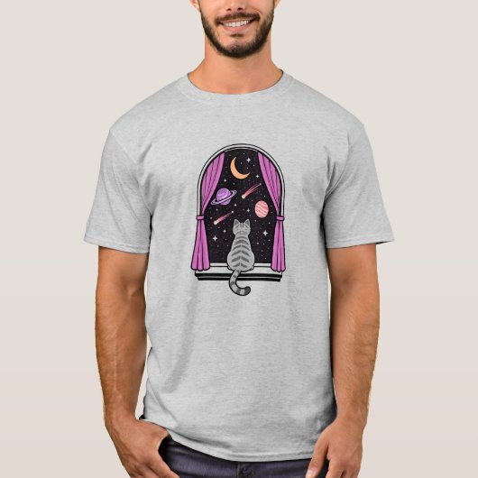 Window Cat T-shirt (Voorkant)