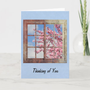 Window Cherry Blossom Tree Kaart