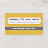 Window Cleaner Sillouette Visitekaartje (Achterkant)