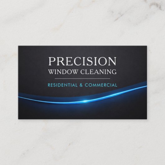 Window Cleaning QR Code Professional Visitekaartje (Voorkant)