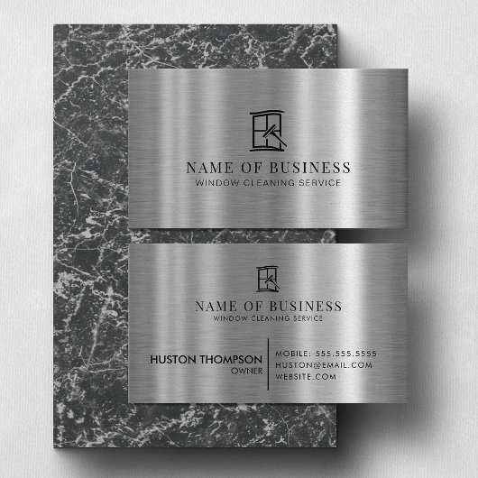 Window Cleaning Service Professional Logo Visitekaartje