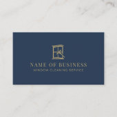 Window Cleaning Service Professional Logo Visitekaartje (Voorkant)