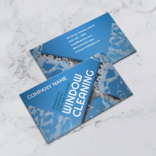 Window cleaning service  visitekaartje