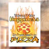 Window Cling for Pizza shop of voedselshop Raamsticker (Vel 2)