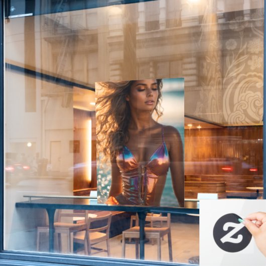 Window Cling Raamsticker (Cafe Raam)