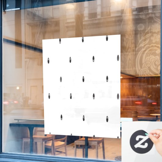 Window Cling Raamsticker (Cafe Raam)