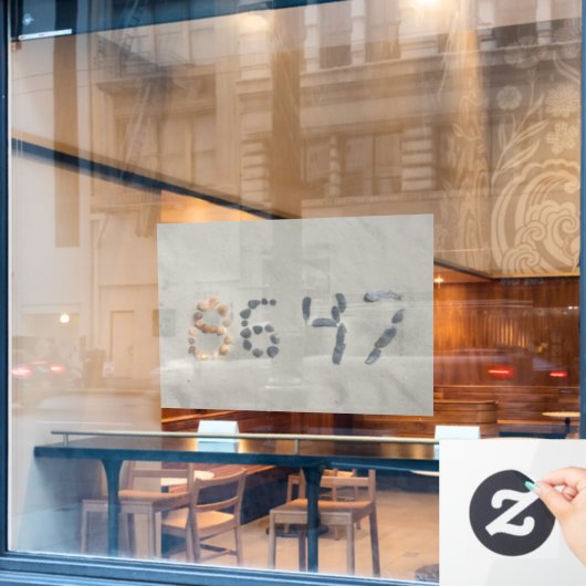 Window Cling Raamsticker (Cafe Raam)