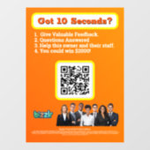 Window Cling Raamsticker (Vel)