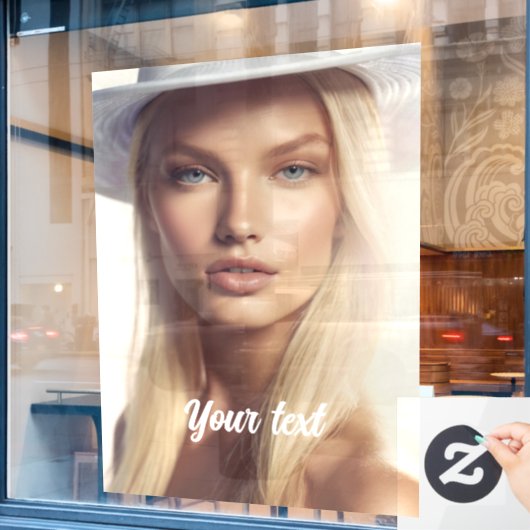 Window Cling Raamsticker (Cafe Raam)