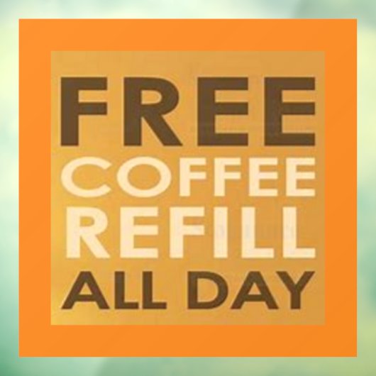 Window Cling Raamsticker (Vel 3)