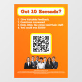 Window Cling Raamsticker (Vel)