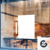 Window Cling Raamsticker (Cafe Raam)