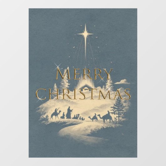Window Decal Cling Christmas  (Vel)
